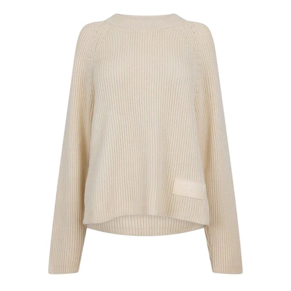 Ami Paris Womens/Ladies Crew Neck  Sweater / Ivory